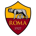 Logo Roma con scudo giallo-rosso, scritta ROMA e anno 1927, simbolo della squadra in vista di Genoa-Roma.